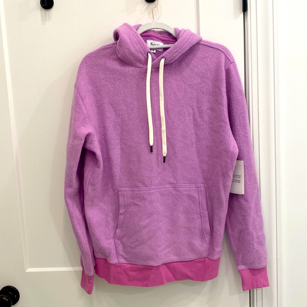 NWT Cozy Fleece FEAT Blanket Blend hoodie with front pocket - Purple - Small